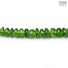 3.5-5.5mm Chrome Diopside Plain Rondelles 9 inch 100 Beads 1mm Drill Hole - Beadsofcambay.com