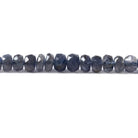 3.5-5.5mm Iolite faceted rondelle beads 13 inches 155 pieces - Beadsofcambay.com
