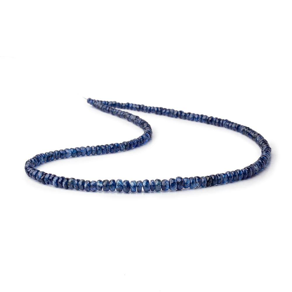 3.5-5.5mm Kyanite Faceted Rondelle Beads 17 inch 190 pieces AA - Beadsofcambay.com