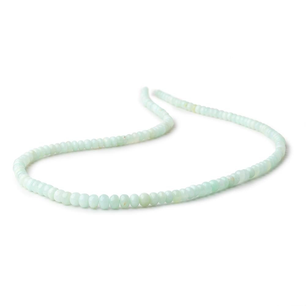 3.5-5.5mm Pale Chrysoprase Plain Rondelle Beads 18 inch 151 pieces - Beadsofcambay.com