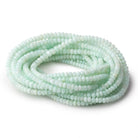 3.5-5.5mm Pale Chrysoprase Plain Rondelle Beads 18 inch 151 pieces - Beadsofcambay.com