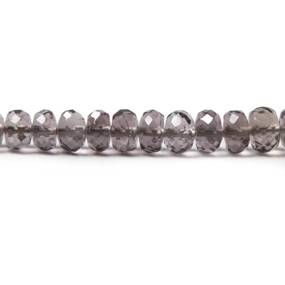 3.5-5mm Dark Purple Scapolite faceted rondelle beads 18 inch 200 pieces - Beadsofcambay.com