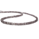 3.5-5mm Dark Purple Scapolite faceted rondelle beads 18 inch 200 pieces - Beadsofcambay.com