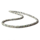 3.5-5mm Mystic Green Cat's Eye Quartz Faceted Rondelles 16 inch 134 beads - Beadsofcambay.com