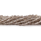 3.5-5mm Smoky Quartz Straight Drill Tear Drop 14.5 inch 63 Beads - Beadsofcambay.com