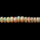 3.5-6.5mm Ethiopian Opal Faceted Rondelles 18 inch 190 beads AAA - Beadsofcambay.com