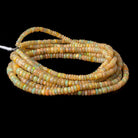 3.5-6.5mm Ethiopian Opal Faceted Rondelles 18 inch 190 beads AAA - Beadsofcambay.com