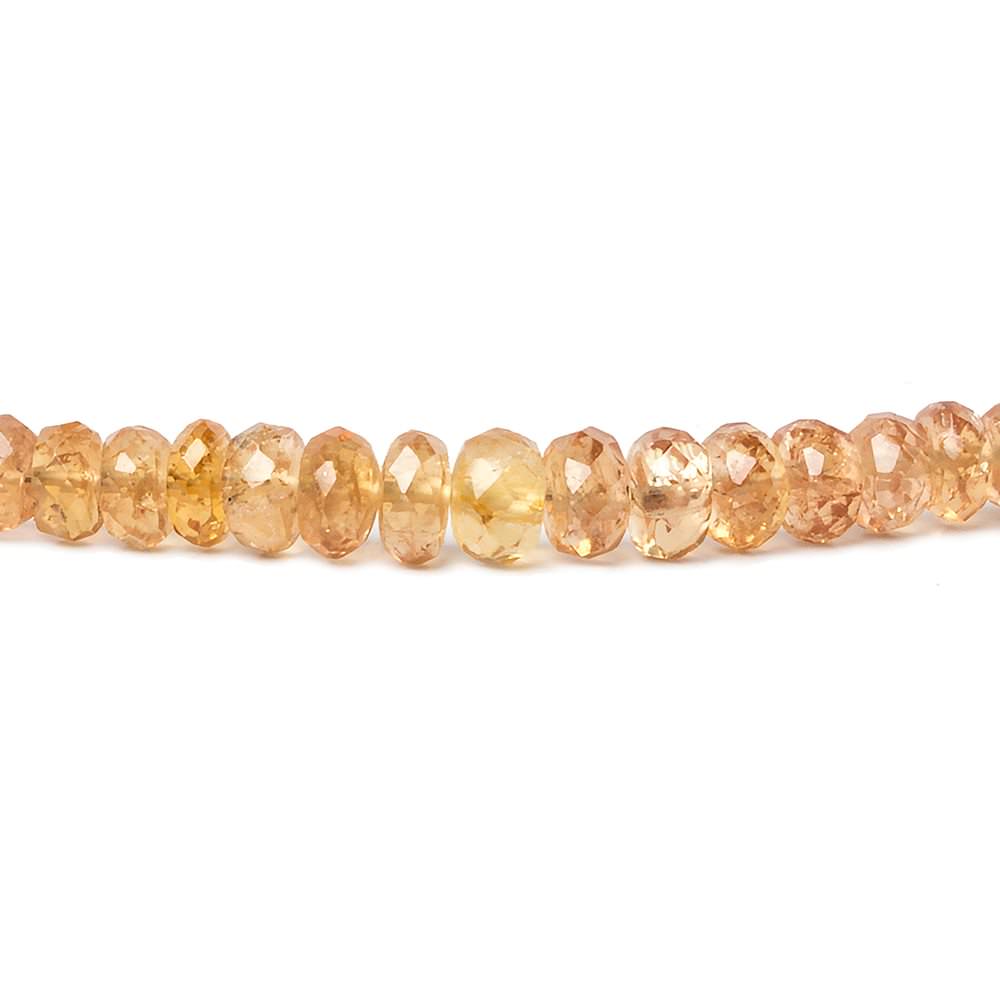 3.5-6.5mm Imperial Topaz Faceted Rondelle Beads 16.5 inch 162 pieces - Beadsofcambay.com