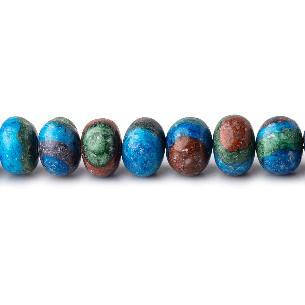 3.5-6.5mm Rainbow Calsilica Plain Rondelle Beads 17 inch 116 pieces - Beadsofcambay.com