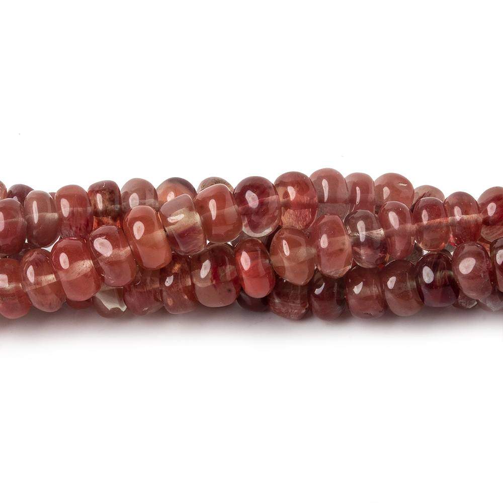 3.5-6mm Andesine plain rondelle beads 18 inch 166 pieces A - Beadsofcambay.com