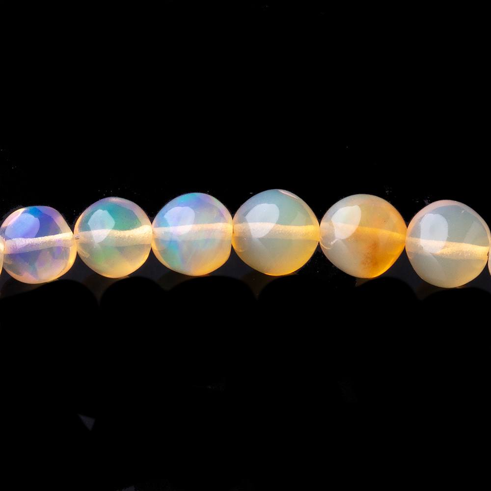 3.5-6mm Golden Ethiopian Opal Plain Round Beads 16 inch 92 pieces AA - Beadsofcambay.com