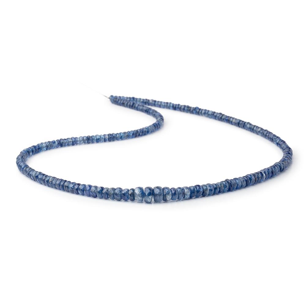 3.5-6mm Kyanite Faceted Rondelle Beads 18 inch 187 pieces AA - Beadsofcambay.com