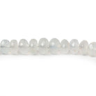 3.5-7.5mm Aqua Green Chalcedony faceted rondelles 18 inches 135 beads A - Beadsofcambay.com
