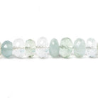 3.5-7.5mm Multi Beryl faceted rondelle beads 18 inch 151 pieces - Beadsofcambay.com