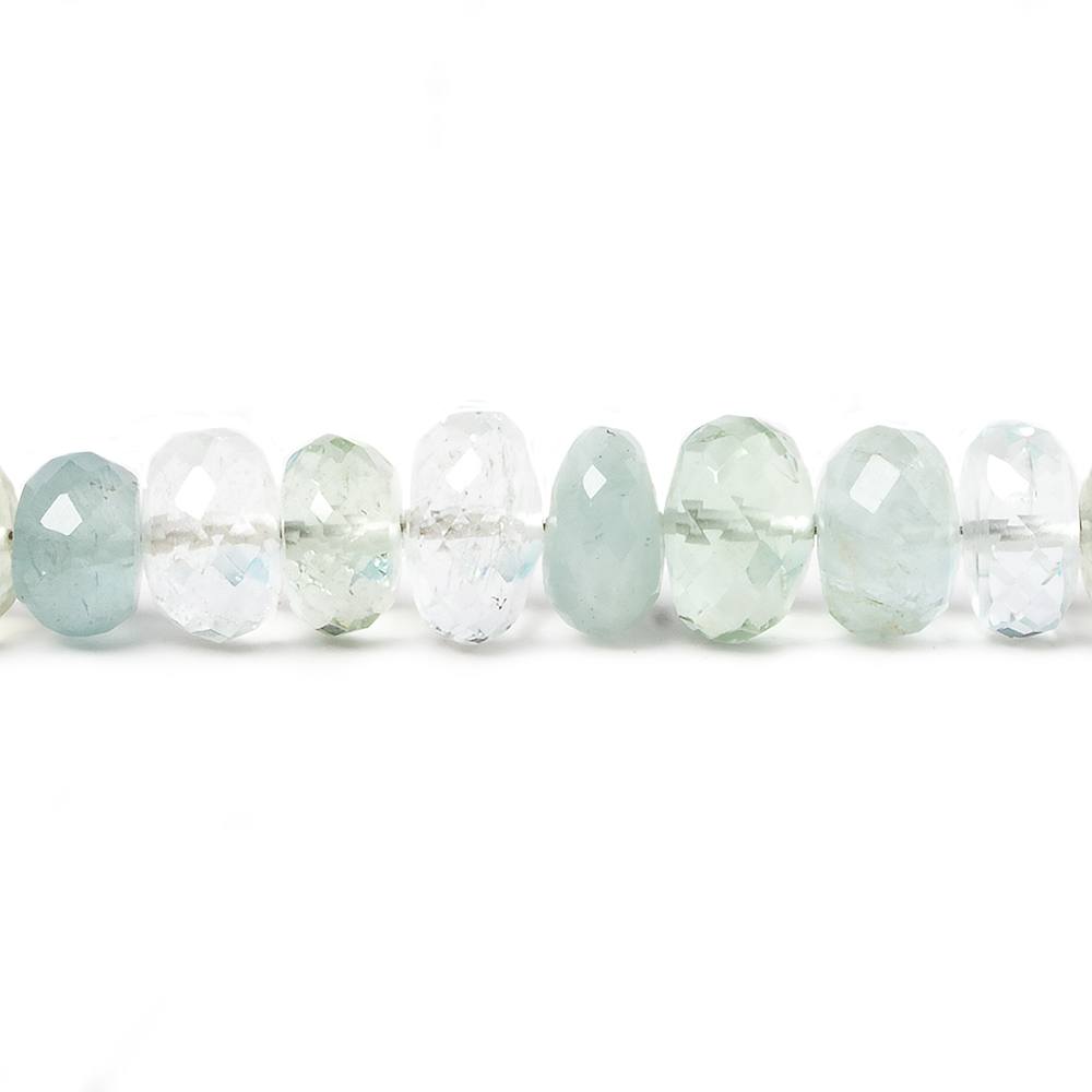 3.5-7.5mm Multi Beryl faceted rondelle beads 18 inch 151 pieces - Beadsofcambay.com