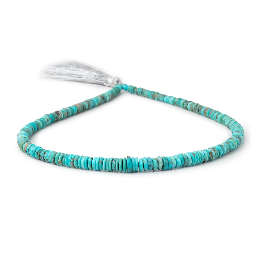 3.5-7.5mm Sleeping Beauty Turquoise Faceted Heshi Beads 16 inch 254 pieces AA - Beadsofcambay.com