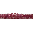 3.5-7mm Ruby plain heshi beads 17.5 inch 225 pieces - Beadsofcambay.com
