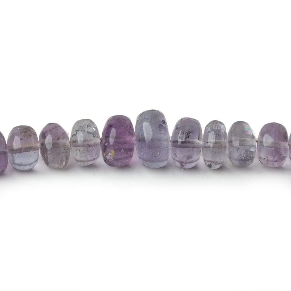 3.5-7mm Shaded Purple Fluorite plain rondelle beads 18 inch 160 pieces - Beadsofcambay.com
