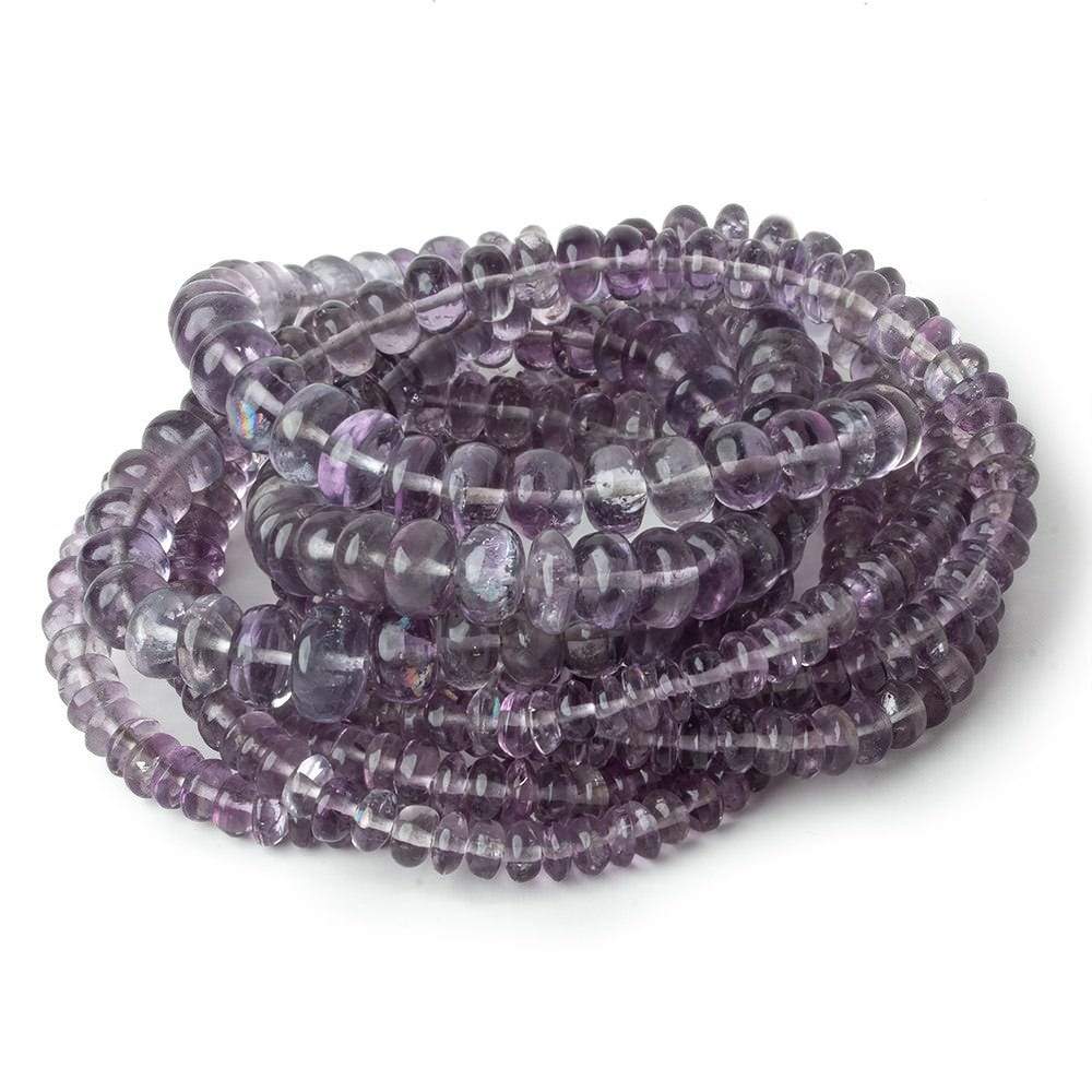 3.5-7mm Shaded Purple Fluorite plain rondelle beads 18 inch 160 pieces - Beadsofcambay.com