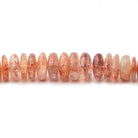 3.5-8mm Sunstone Plain Rondelle Beads 18 inch 257 beads - Beadsofcambay.com