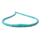 3.5-9.5mm Sleeping Beauty Turquoise Plain Heshi Beads 18 inch 315 pieces - Beadsofcambay.com