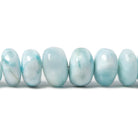 3.5-9.8mm Larimar plain rondelle beads 18 inches 119 pieces AA - Beadsofcambay.com