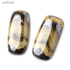 Schalenblende plain rectangle Cabochon no drill hole 41x20x6mm 1 piece - BeadsofCambay.com