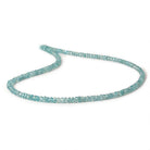 3.5mm Blue Zircon faceted rondelle beads 16 inch 220 pieces A - Beadsofcambay.com