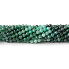 3.5mm Brazilian Emerald Micro Faceted Round Beads 12.5 inch 100 pieces - Beadsofcambay.com