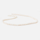 3.5mm Creamy White Off Round Freshwater Pearls 14 inch 132 Beads - Beadsofcambay.com