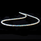 3.5mm Ethiopian Opal faceted rondelles 17.5 inch 260 beads - Beadsofcambay.com