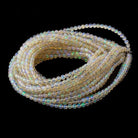 3.5mm Ethiopian Opal micro faceted round beads 17 inch 123 pieces AAA - Beadsofcambay.com