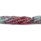 3.5mm Fancy Sapphire faceted rondelle 14 inches 171 Beads - Beadsofcambay.com