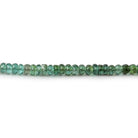 3.5mm Indicolite Blue & Chrome Green Tourmaline faceted rondelles 17 inch 190 pieces AA - Beadsofcambay.com