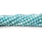 3.5mm Larimar Micro Faceted Round Beads 12.5 inch 96 pieces - Beadsofcambay.com