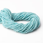 3.5mm Larimar Micro Faceted Round Beads 12.5 inch 96 pieces - Beadsofcambay.com