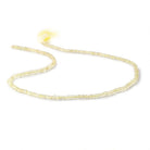 3.5mm Lemon Quartz faceted rondelle Beads 14.5 inch 175 pieces - Beadsofcambay.com