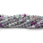 3.5mm Multi Color Fluorite plain round beads 15.5 inch 125 pieces AA - Beadsofcambay.com