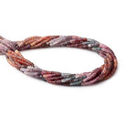 3.5mm Multi Color Spinel Faceted Rondelle Beads 15.5 inch 215 pieces AAA - Beadsofcambay.com