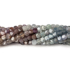 3.5mm Multi Color Umba Sapphire micro faceted cubes 12 inch 80 beads - Beadsofcambay.com