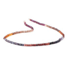 3.5mm Multi Gemstone Plain Rondelle Beads 13.5 inch 150 pieces - Beadsofcambay.com