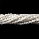 3.5mm Mystic White Quartz Faceted Rondelles 13 inch 128 pieces - Beadsofcambay.com