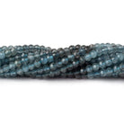 3.5mm Shaded Moss Aquamarine micro faceted round beads 13 inch 114 pieces - Beadsofcambay.com