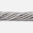 3.5mm Silver Center Drill Button Freshwater Pearls 15.5 inch 175 Beads - Beadsofcambay.com