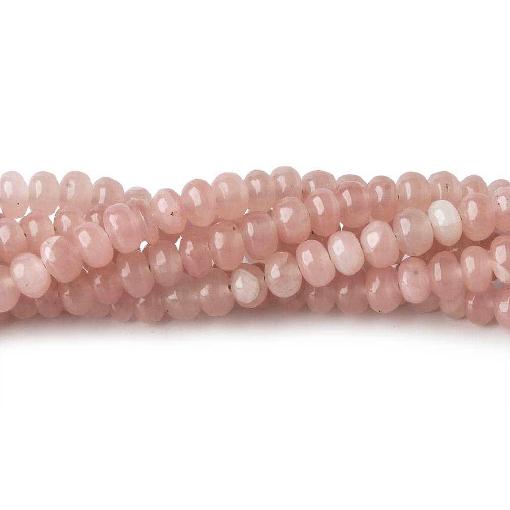 3.5mm Strawberry Quartz plain rondelle beads 18 inch 158 pieces - Beadsofcambay.com