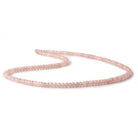 3.5mm Strawberry Quartz plain rondelle beads 18 inch 158 pieces - Beadsofcambay.com