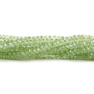 3.5mm Tsavorite Garnet faceted rondelle beads 13 inch 155 beads - Beadsofcambay.com