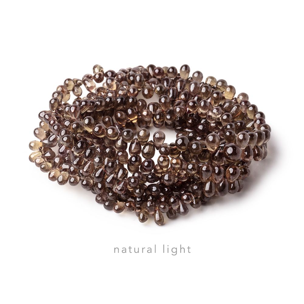 3.5x2-5x3mm Color Change Garnet Petite Plain Tear Drops 16 inch 230 Beads AAA - Beadsofcambay.com