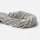 3.5x2.5mm Silver Off Round Side Drilled Freshwater Pearls 15.25 inch 153 pieces AAA - Beadsofcambay.com