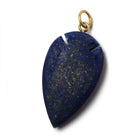 36x20mm Lapis Lazuli Matte Arrowhead Focal Pendant 1 piece - Beadsofcambay.com